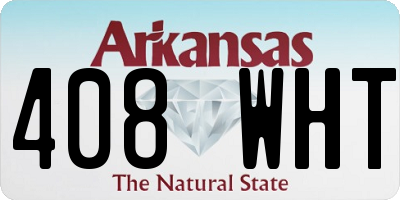 AR license plate 408WHT