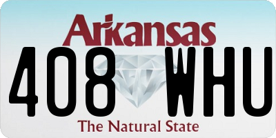 AR license plate 408WHU