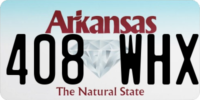 AR license plate 408WHX