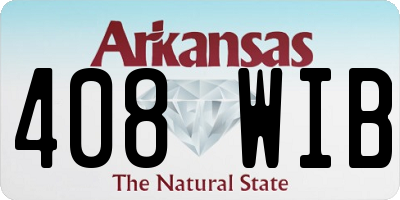 AR license plate 408WIB