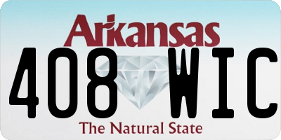 AR license plate 408WIC