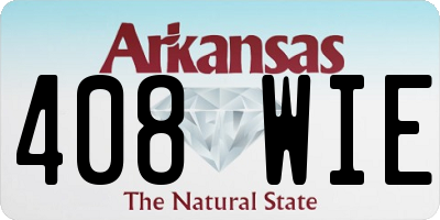 AR license plate 408WIE