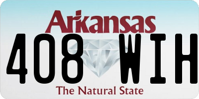 AR license plate 408WIH