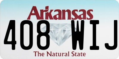AR license plate 408WIJ