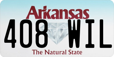 AR license plate 408WIL