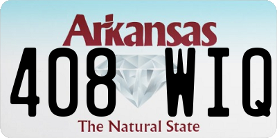 AR license plate 408WIQ