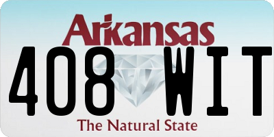 AR license plate 408WIT
