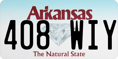 AR license plate 408WIY