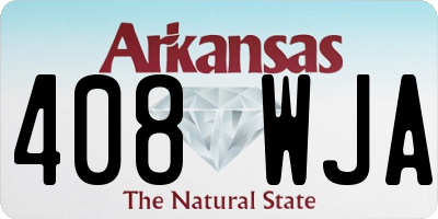 AR license plate 408WJA