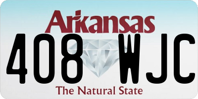 AR license plate 408WJC
