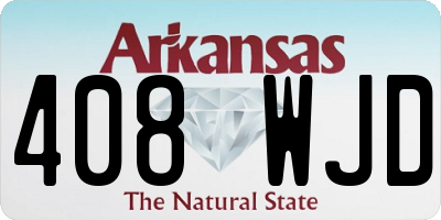 AR license plate 408WJD