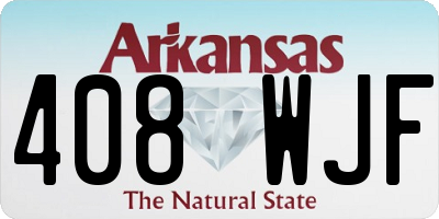 AR license plate 408WJF