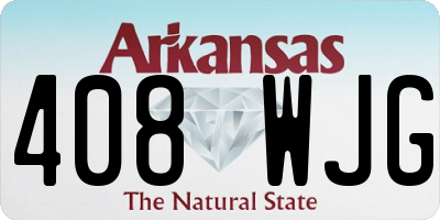 AR license plate 408WJG