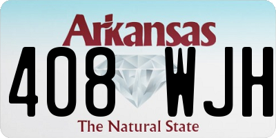 AR license plate 408WJH