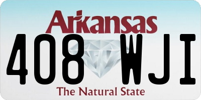 AR license plate 408WJI