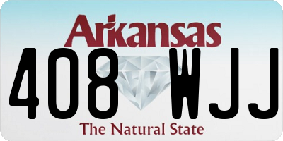AR license plate 408WJJ