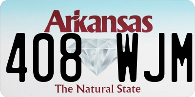 AR license plate 408WJM