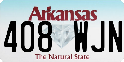AR license plate 408WJN