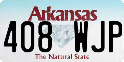 AR license plate 408WJP