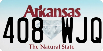 AR license plate 408WJQ