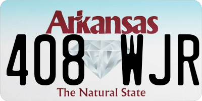AR license plate 408WJR