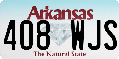 AR license plate 408WJS