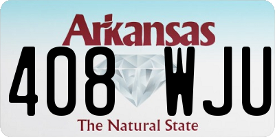 AR license plate 408WJU