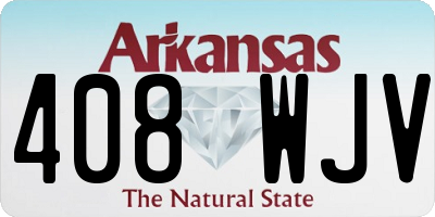 AR license plate 408WJV