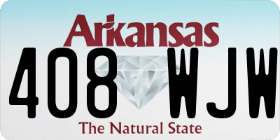 AR license plate 408WJW