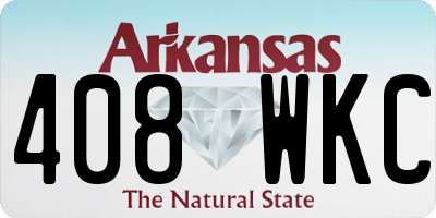 AR license plate 408WKC