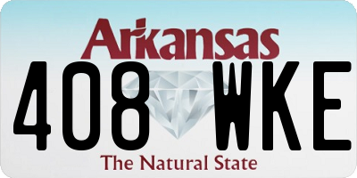 AR license plate 408WKE