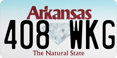 AR license plate 408WKG