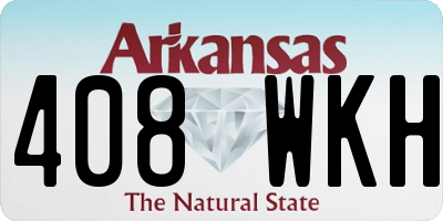 AR license plate 408WKH