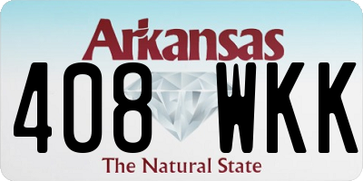 AR license plate 408WKK