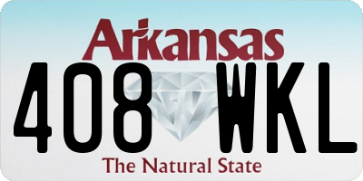 AR license plate 408WKL