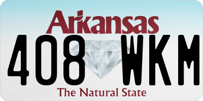 AR license plate 408WKM