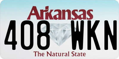 AR license plate 408WKN