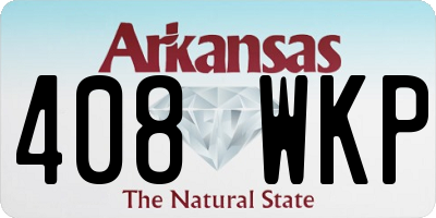 AR license plate 408WKP