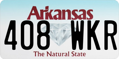 AR license plate 408WKR