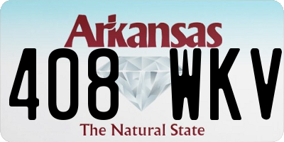 AR license plate 408WKV
