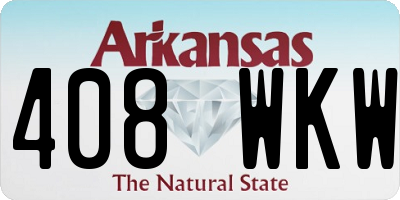 AR license plate 408WKW