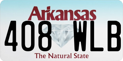AR license plate 408WLB