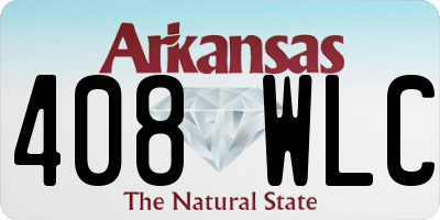 AR license plate 408WLC