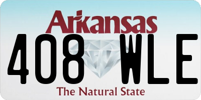 AR license plate 408WLE