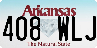 AR license plate 408WLJ
