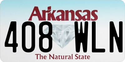 AR license plate 408WLN