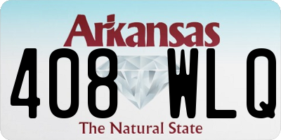 AR license plate 408WLQ