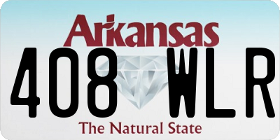 AR license plate 408WLR