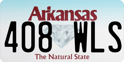 AR license plate 408WLS