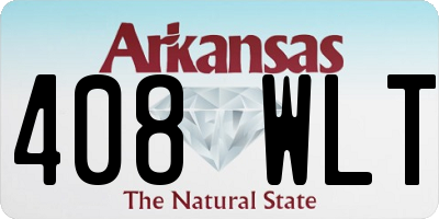 AR license plate 408WLT